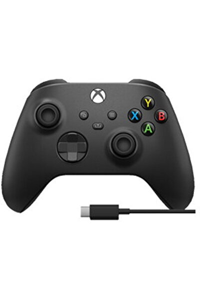 MICROSOFT Controler wireless + cablu USB-C 2,7m negru carbon, pentru PC / Xbo...