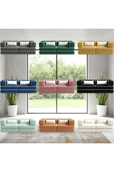 foamly 140x70 cm Modüler Çocuk Koltuğu - Fonksiyonel Oyun Minderi ve Kanepe T...