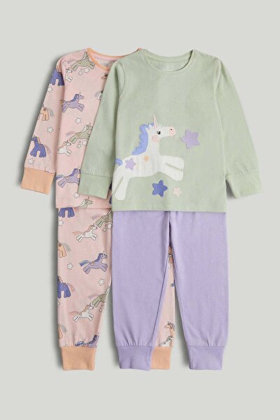 MOTHERCARE طقم بيجامات خيول للحفلات مكون من قطعتين