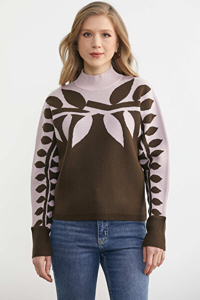 Sementa Светр з візерунком у вигляді крил кажана - Кава