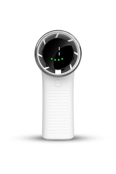 Techsuit Portable Fan with Battery and Digital Display, 3600mAh - (A8) - White