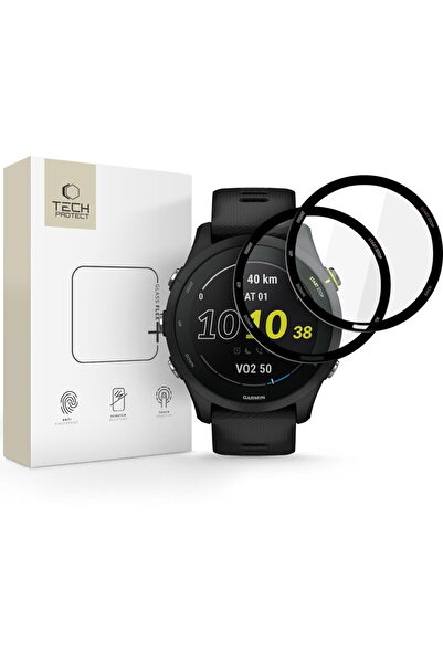 Tech-Protect Flex+ Hybrid Glass 2-Pack Garmin Forerunner 255 / 255 Music, Negru