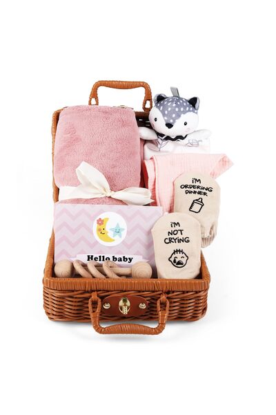 BYBEO 7 PCS Baby Gift Set, Newborn Baby Shower Gift for Boys Girls, Baby Gift...