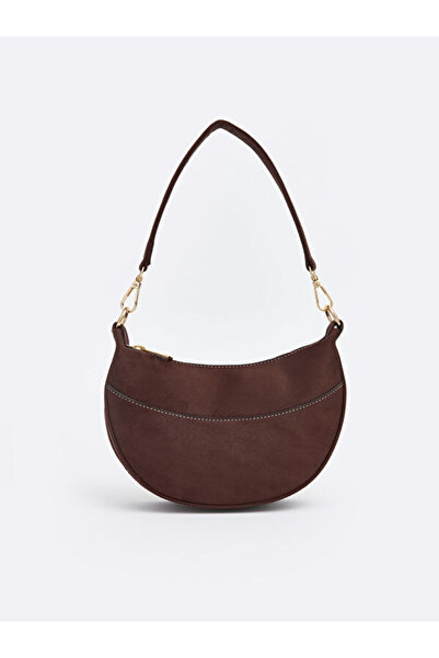 LC Waikiki Rmz Gi̇yi̇m Farkiyla Suede Look Women's Shoulder Bag