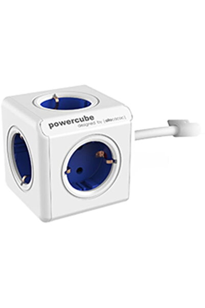 Allocacoc 1300BL Extended, 5 outlets, 1.5m, Blue