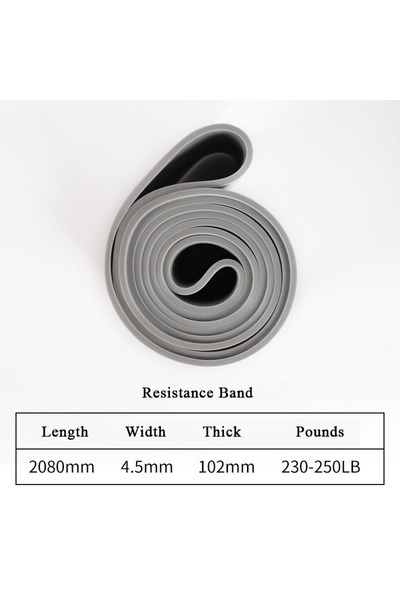 Choice حزام مقاومة مطاطي رمادي اللون، يتحمل وزنًا يتراوح بين 230 و250 رطلاً، ...
