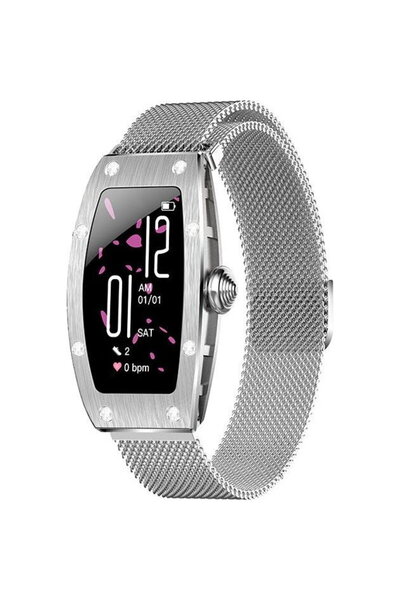 KUMİ K18 Svarovski 1.14 inches 80 mAh silver