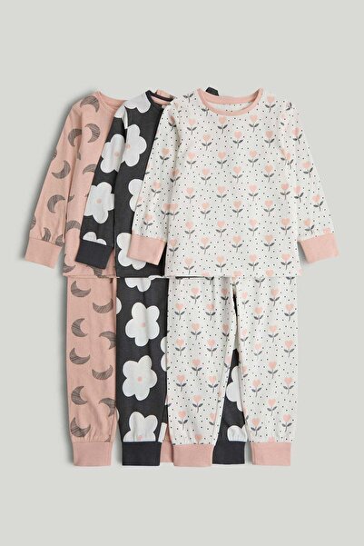 MOTHERCARE طقم بيجامات من 3 قطع بنقشة زهور