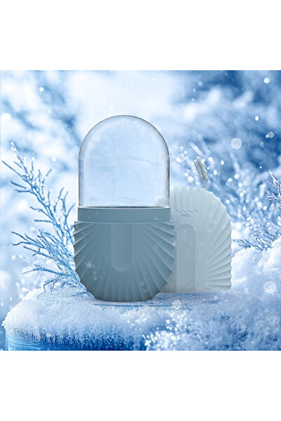 Choice قالب مكعبات ثلج للوجه من السيليكون الأزرق، قطعة واحدة، للعناية بالبشرة...