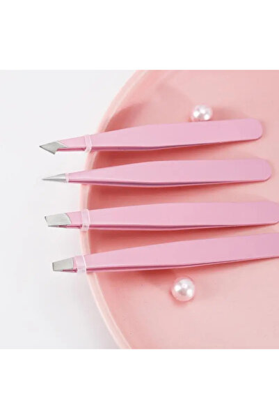 Choice 4pcs silvery 4pcs Set Professional Tweezers Set Perfect For Eyebrow Ha...