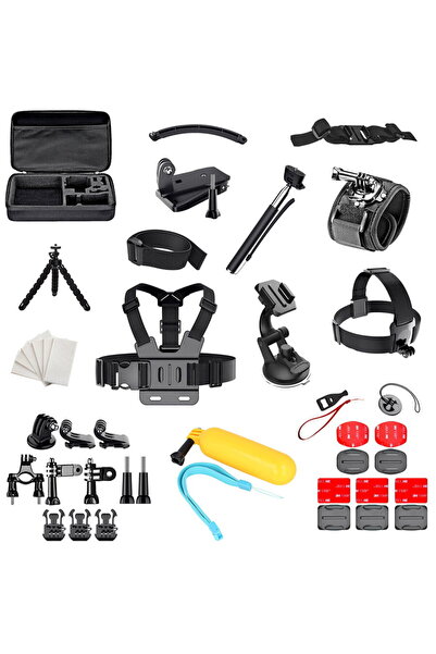 Hurtel Set of 50 in 1 accessories for GoPro SJCAM sports cameras