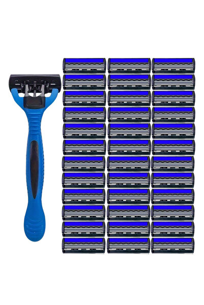 Choice1 ماكينة حلاقة جديدة للرجال، بمقبض واحد و36 شفرة، شفرات من الفولاذ المق...