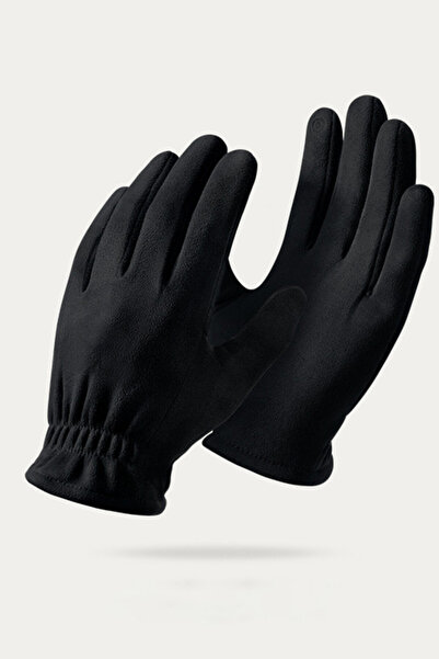 EFAYN.RO Men's gloves, elastic cuff, casual day, universal size, black, EFAYN