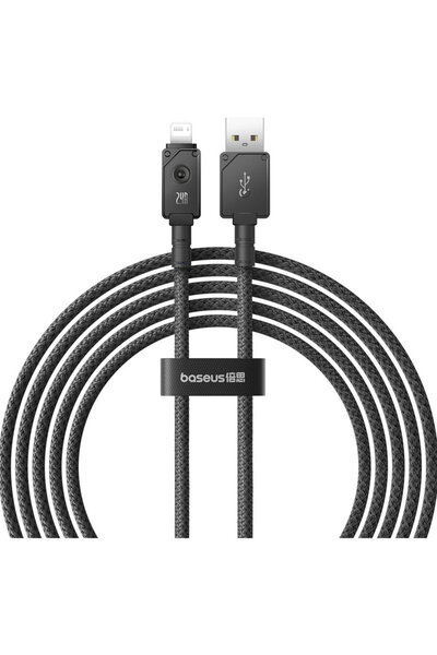 Baseus USB cable - Lightning Unbreakable 2.4A 480Mbps 2m - black