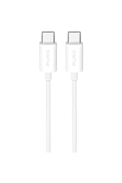 Puro Cablu USB-C TPE 25W - USB-C 3m - Alb