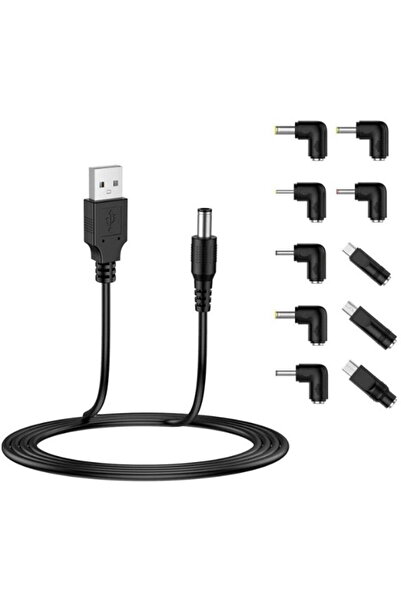 Techsuit Pachet Adaptoare Cablu de Incarcare Universal USB la DC - ChargeNest...