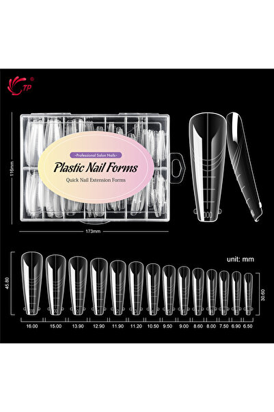 Choice TI20I-140PCS TP Reusable Nail Dual Forms 140Pcs Nail Mold for Quick Na...