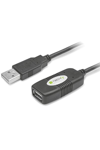 Techly Cablu prelungitor USB 2.0 activ USB A/USB A M/F 10m negru