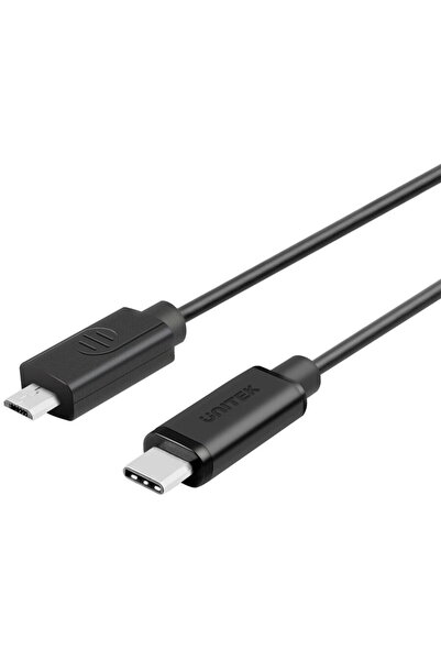 Unitek Cablu USB Y-C473BK 1 m USB 2.0 USB C Micro-USB B Negru