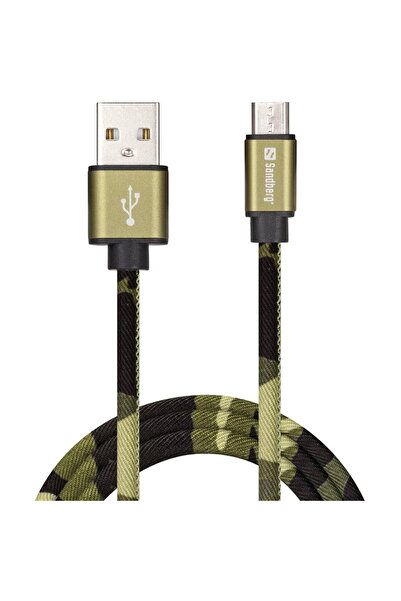 Sandberg 441-15 MicroUSB Green Camouflage 1m