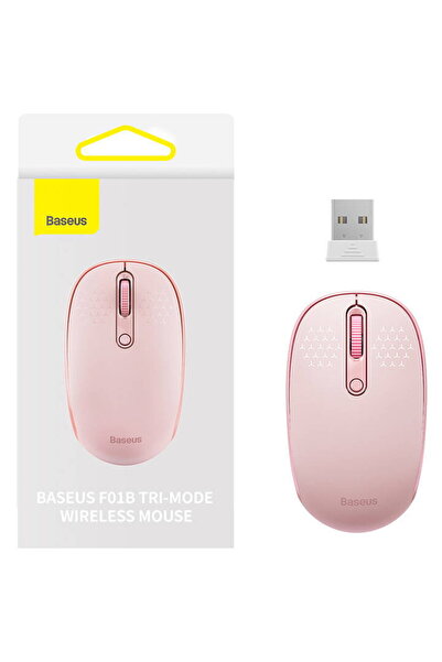 Baseus Mouse wireless F01B Tri-mode 2.4G BT5.0 1600 DPI Roz