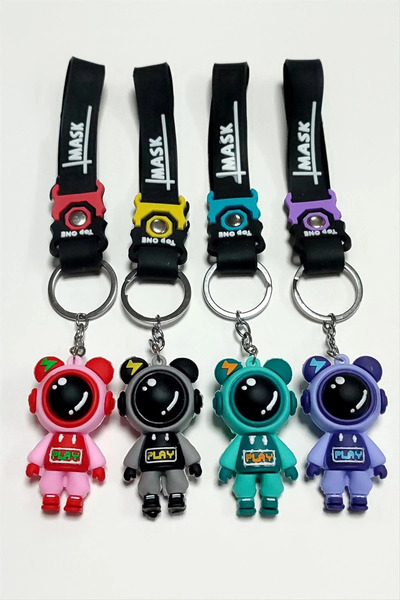 Mask الفضاء الإلكتروني: سلسلة سلسلة مفاتيح رواد الفضاء المصنوعة من السيليكون ...