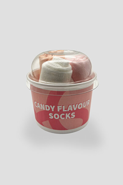 Defne Baby Cupcake Boxed Premium Cotton Girls' Booties Socks Set