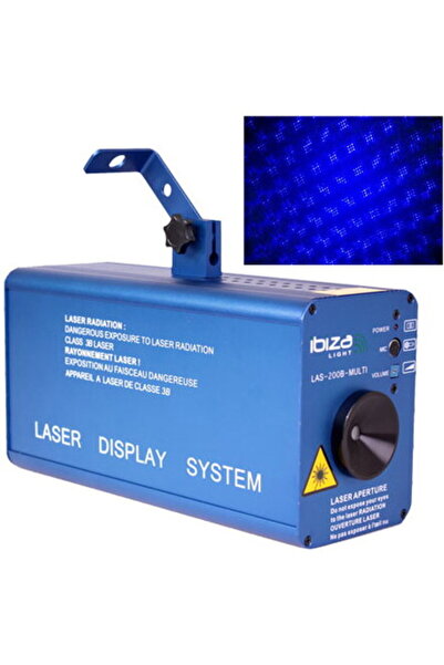 Ibiza Light LASER FIREFLY 200MW ALBASTRU CU DMX