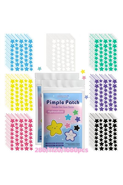 Choice 280pcs 280/1120/1680pcs Seven-Color Star Pimple Patches – Invisible Hy...