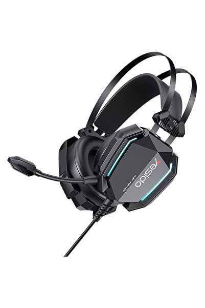 Yesido KF2350841, Mufă Jack 3.5 mm, USB, Negru