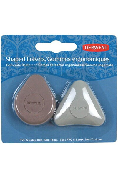 Derwent Professional eraser, 2 pcs/set, various shapes, ergonomic, for high e...