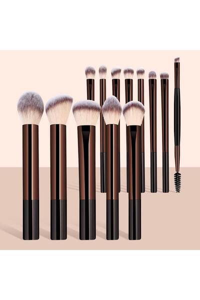 Choice مجموعة فرش مكياج مكونة من 13 قطعة: فرشاة كريم أساس، فرشاة كونسيلر، فرش...