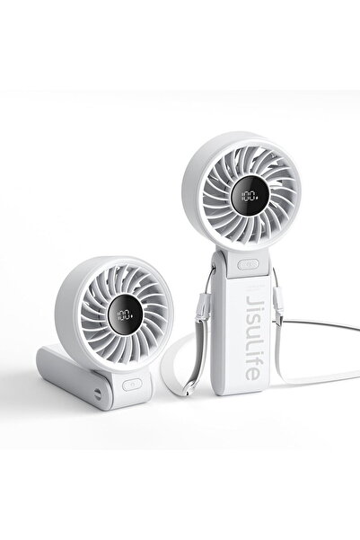 JISULIFE Ventilator Portabil 3600mAh cu Display Digital - (Life7) - Grey