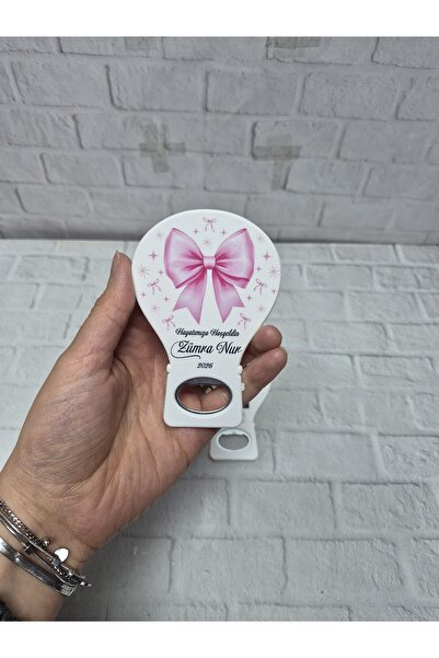 onuratasarlat 20 Adet Balon Pembe Fiyonk Magnet Açacak Yeni Doğan, Doğum Günü...