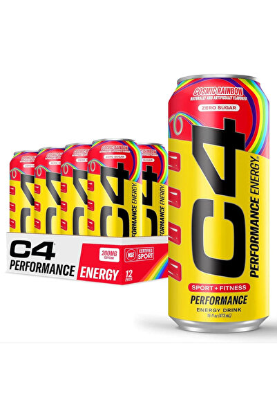 Cellucor مشروب الطاقة C4، طاقة الأداء، قوس قزح كوني، 12 × 473 مل