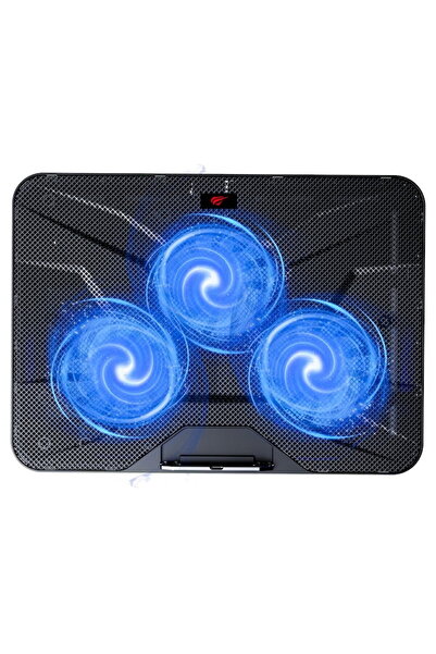 Havit Notebook cooler max. 18.3 Inch, 3 fans 125mm, dual USB, 28db, adjustabl...