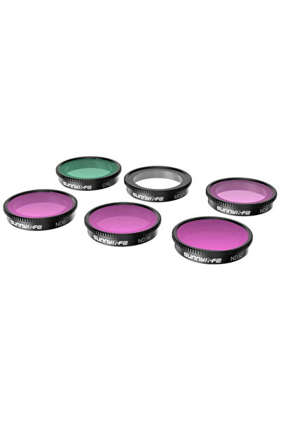 SunnyLife Set de 6 filtre MCUV+CPL+ND4+ND8+ND16+ND32 pentru Insta360 GO 3/2