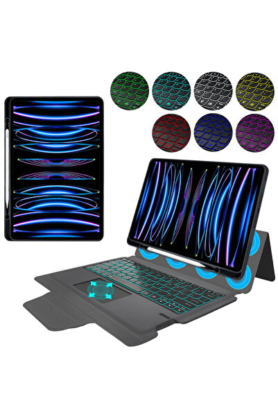 Techsuit Husa cu Tastatura pentru iPad Pro 12.9 (2018/2020/2021/2022) / Air 1...