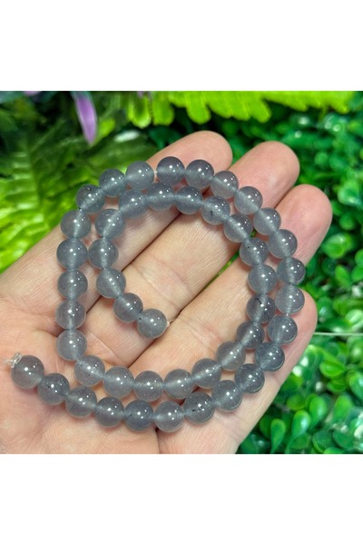 TAŞ UZMANI حجر كوارتز ملون بلون أكوامارين دخاني 8 ملم