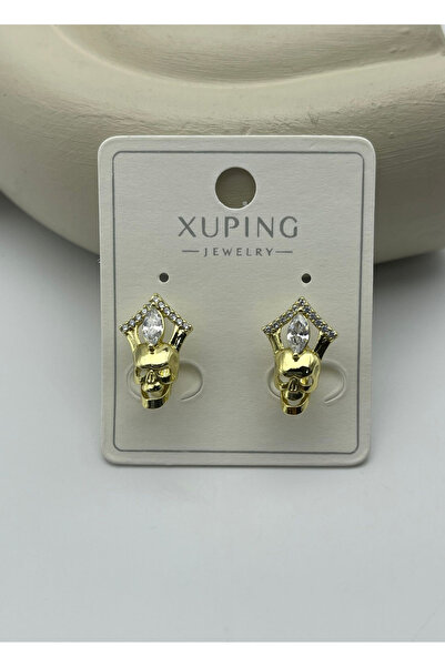 BİJU YILMAZ أقراط شوبينغ الذهبية المرصعة بالأحجار - 25xpkp377