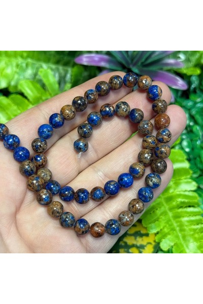 TAŞ UZMANI حجر كوارتز ملون من نوع لابيس كوري 8 ملم