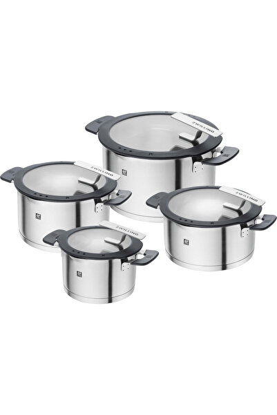ZWILLING SIMPLIFY 66870-004-0 Pots set Stainless steel 4 pcs. Silver Black