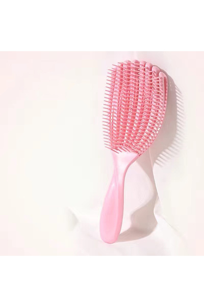 Choice فرشاة فك تشابك الشعر الوردية المضادة للكهرباء الساكنة، فرشاة مرنة مجوف...