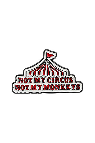 Choice QHXZ5645 دبابيس مينا "ليس سيركي، ليس قرودي" - أمثال مضحكة - شارات طية ...