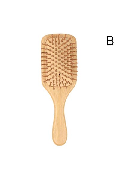 Choice فرشاة شعر من الخيزران، فرشاة فك تشابك الشعر بمشط خشبي طبيعي من الخيزرا...