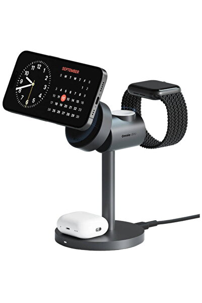 AUKEY MagFusion 3 in 1 LC-MC311, 15W Qi2 (gri)