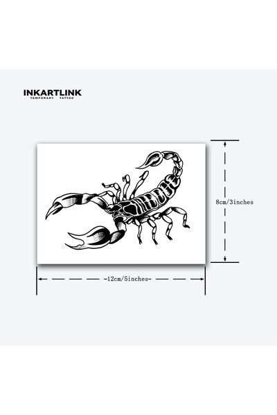 Choice وشم مؤقت على شكل عقرب IN-E036، يدوم حتى 15 يومًا، تقنية جديدة سحرية مق...