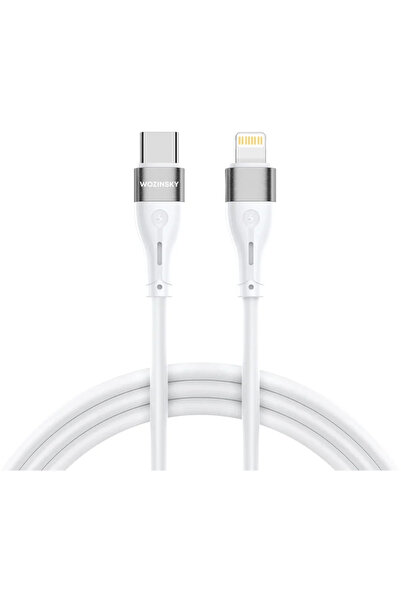 WOZINSKY WSTCL1 USB Tip-C/Lightning 27W 1m Alb