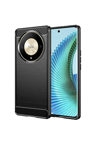 Techsuit Husa pentru Honor Magic6 Lite - Carbon Silicone - Black