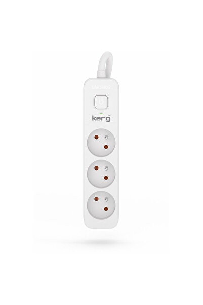 HSK DATA Kerg M02381 3 Earthed sockets - 5.0m power strip with 3x1,5mm2 cable...